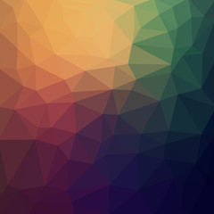 Obraz premium Abstract Colorful retro Low poly Vector Background with warm gradient futuristic pattern.
