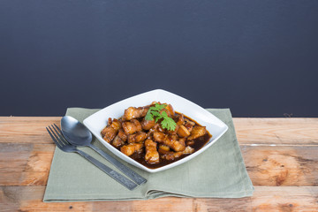 Sweet Pork Condiment (Thai name is muu waan)