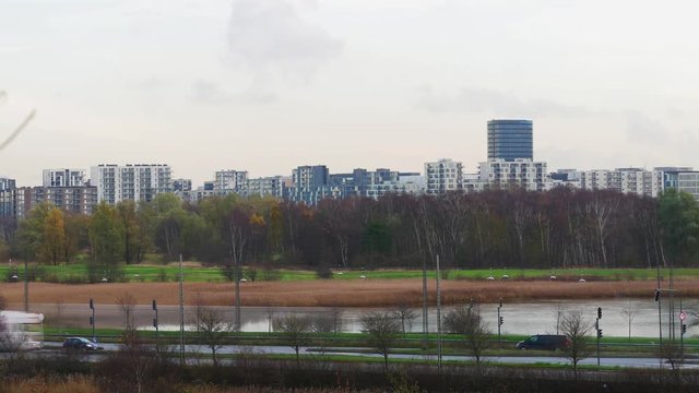 4k Timelapse Cars & &Oslash;restaden  Amager Copenhagen Denmark 2017