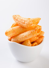 Junk food on background