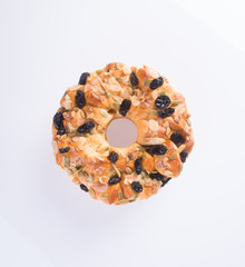 bread. homemade healthy bread with nut & dried fruits