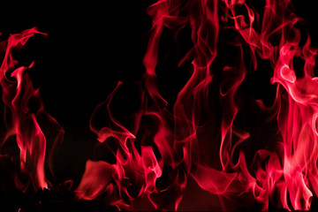 Blazing fire flame background and textured