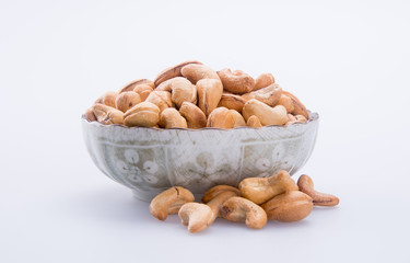 nuts. cashew nuts on the background