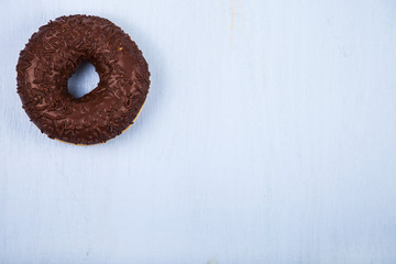 Black donut close-up