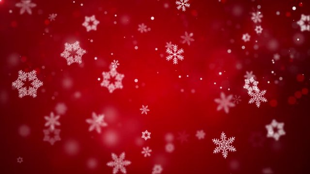 Christmas Falling snowflakes animation background motion graphics with glittering, particles snowflakes and snow background 5