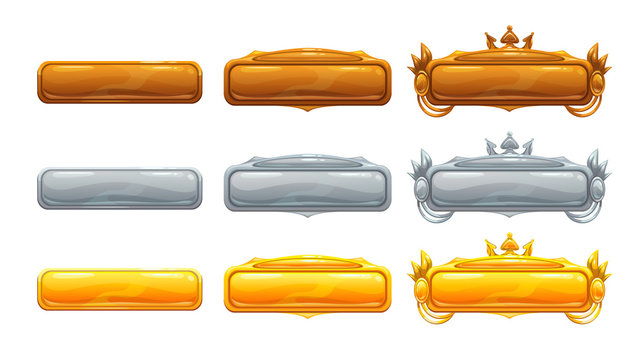 Beautiful decorative metal title banners