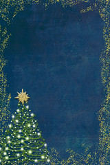 Christmas tree greeting card.