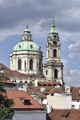 Obraz premium Sct. Nicholaus Church in Prague City - Europe