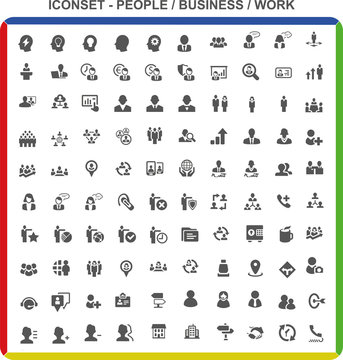 Iconset Piktogramme - People Business Work