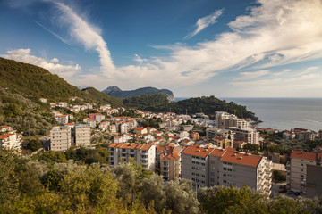 Fototapeta na wymiar Petrovac town Montenegro