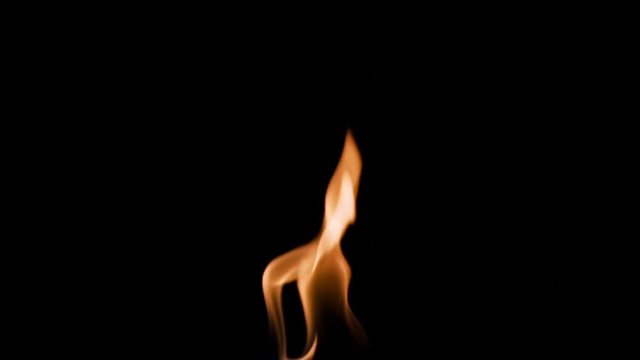 This shot of a flame was filmed at 120 frames per second. This fire is a burning liquid fuel so it has no smoke and produces a bright smooth flame. Enjoy!