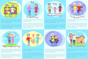 Happy Grandparents Day Posters with Older People