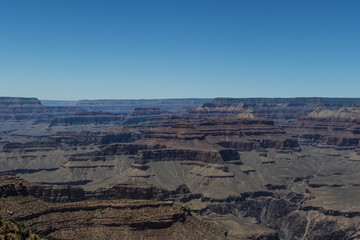 Fototapeta na wymiar View at the Southern Rim of the Grand Canyon in Phoenix, United States of America