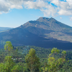 Fototapeta na wymiar Beautiful landscape with a Batur volcano and lake. Bali. Indonesia
