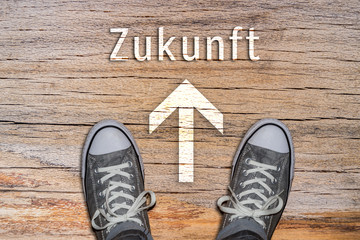Zukunft Schuhe Vorlage