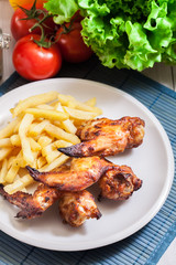 Tasty baked chicken wings