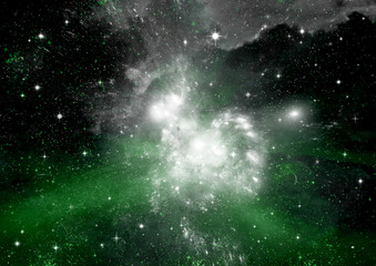 galaxy in a free space