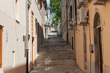 Fototapeta na wymiar Street view in Pula, Istria