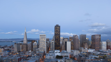 Fototapeta premium San Francisco Skyline twilight