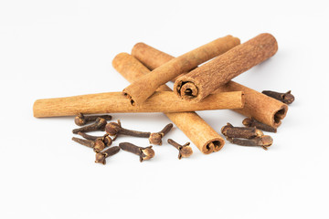 Carnation and cinnamon sticks
