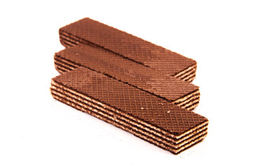 Chocolate waffles. Clouse-up