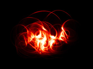 Overlay light, an abstract pattern on a dark background