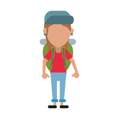 Woman tourist avatar