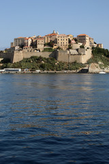 Fototapeta na wymiar Citadelle de Calvi vue de la mer