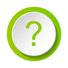 Question mark - 3d icon. Vector.