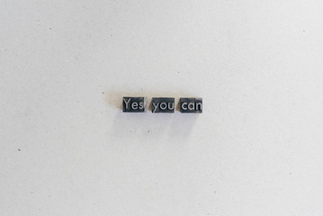 Landscape of printing letters