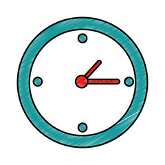 time clock isolated icon vector illustration design