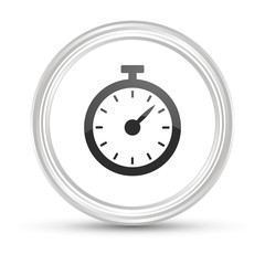 Weißer Button - Stoppuhr
