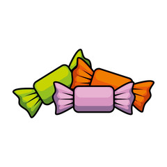 sweet candies isolated icon vector illustration design