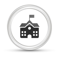 Weißer Button - Bibliothek