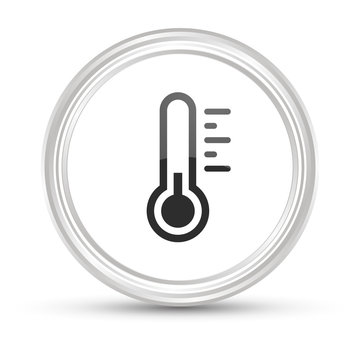 Weißer Button - Thermometer kalt