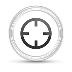 Weißer Button - Zielscheibe