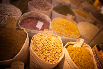 Seeds in a market