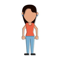 Woman tourist avatar