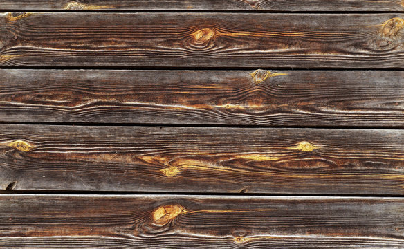 Fototapeta Old boards with knots.