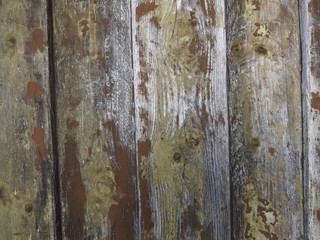 worn out red plank wall
