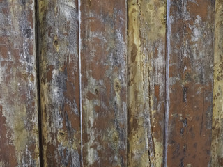 worn out red plank wall