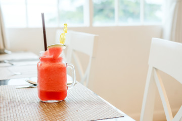 watermelon juice in classic glass