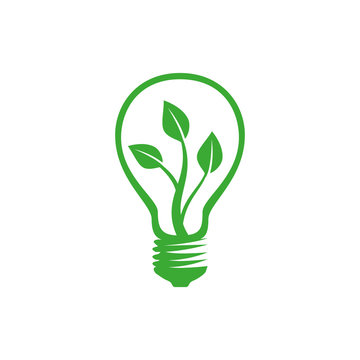light bulb plant logo