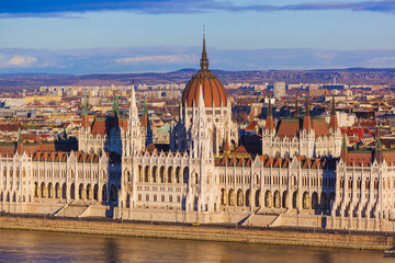 Obraz premium Parliament in Budapest Hungary