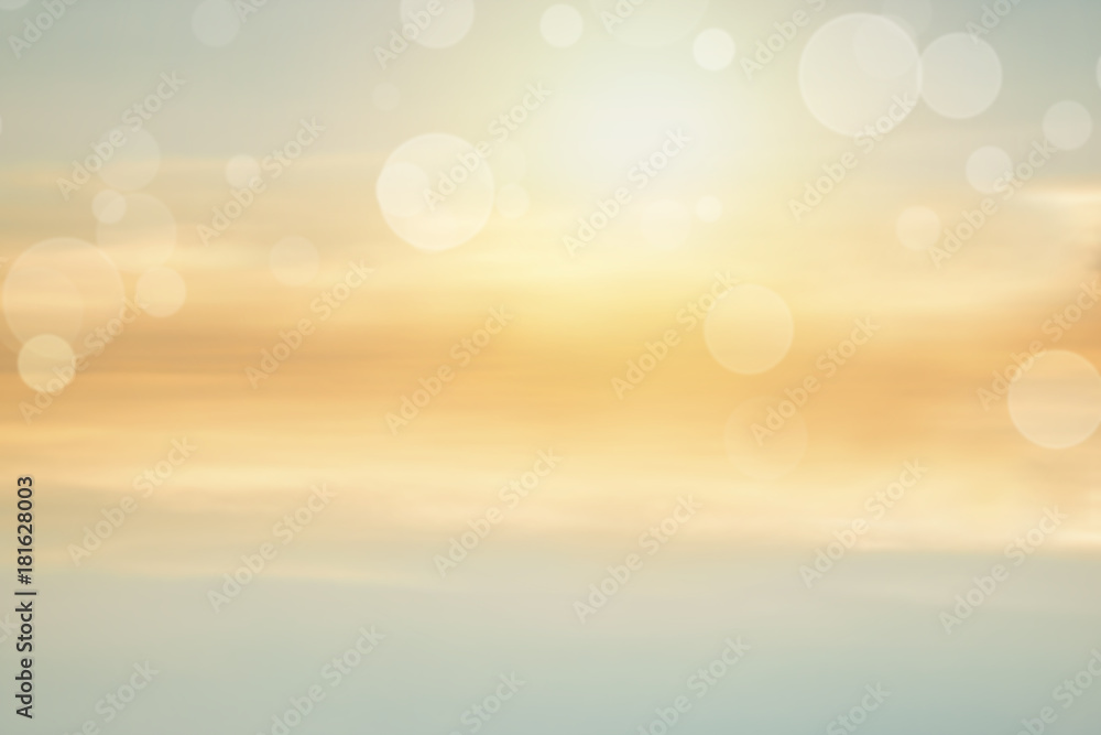 Sticker soft blur abstract color of nature background