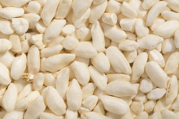Closeup view and pattern of some puffed rice