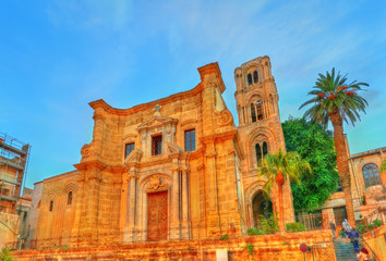 Naklejka premium The Martorana or Co-Cathedral of St. Mary of the Admiral in Palermo, Italy