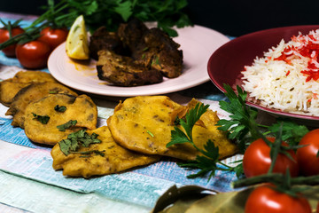 Tasty Indian food mix pakora