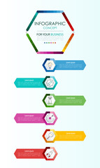 Obraz premium Vector infographic template. Business concept with options.