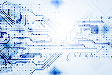 Abstract technology circuit board. Communication concept